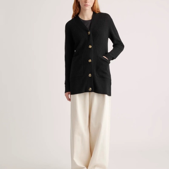 Quince Baby Alpaca-Wool Oversized Cardigan - Picture 2 of 12